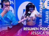 Jessica Sodi fulfills fantasy and cums with her big tits in the sex machine Juan Bustos podcast