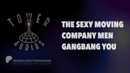 Gefickt von den sexy Umzugsleuten. Audio für Frauen. Auf Englisch gesprochen.