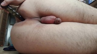 Prostate orgasm and cleaning my mess