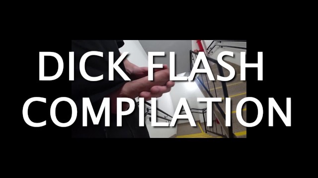 Dick Flash COMPILATION in front of TWO GIRlS