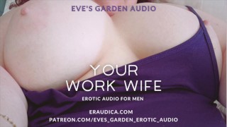 Your Work Wife - Audio erótico chupando polla por el jardín de Eve
