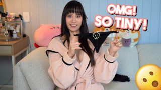 Tiny Thong See Through Lingerie Try on Haul with Elixir Elf
