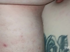 Keep fucking her tight pussy after filling her up with huge load