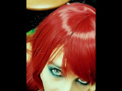 Getting a nice sloppy blowjob from Poison Ivy