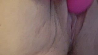 Toy on Clit Wet Pussy