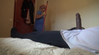 French Lady Is SHOCKED I Take Out My Cock In My Hotel Room