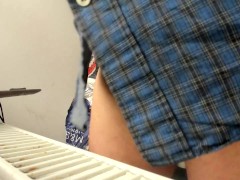 teasing with veil of my shirt