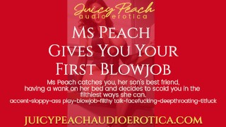 Ms Peach Gives You Your First Blowjob (and more)