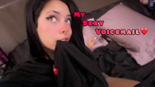 Cute egirl deja un correo de voz sexy