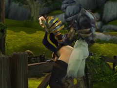 Alliance Captain Ashtinn fucked by invisible Rogue in Arathi Basin