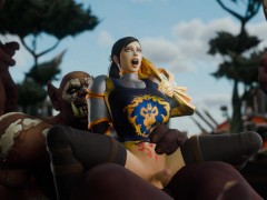 Alliance Futa Captain Ashtinn taken as sex slave and fucked by Orcs