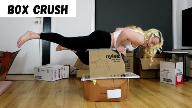 Cardboard box crush crumple