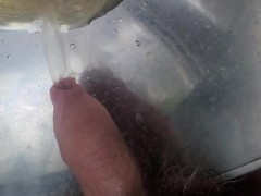 Pissing in the bowl