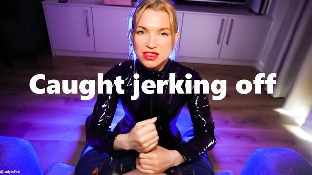 Watch Bondage Video:Caught jerking off and showed real JOI