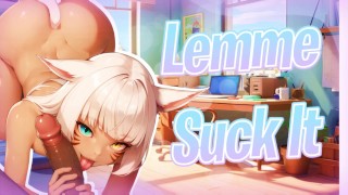 [M4M]ズームミーティング中にテーブルの下であなたを激しく吸うCute Femboy BF [Lewd ASMR]