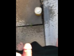 Full Bladder First Morning Pee Desperation While Both Bathrooms Were Occupied, Backyard Urinal It Is - Screenshot 8 of 16 - Backyard