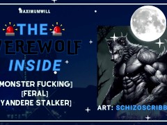 Yandere WEREWOLF Cop Hunts You Down - Rough MONSTER FUCKING Story