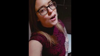 Masturbating in a public toilet at the club