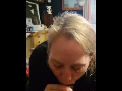 Big Black Dick Sucking by a Dirty White Woman