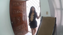 visito a mi amiga y encuentro a su marido solo y me trago toda su polla