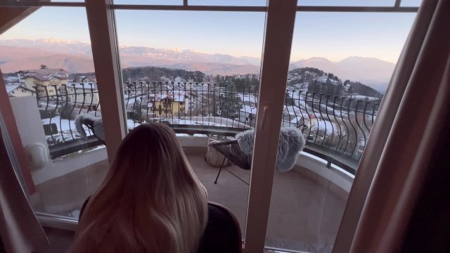 Scopata fantastica con vista sulle Dolomiti