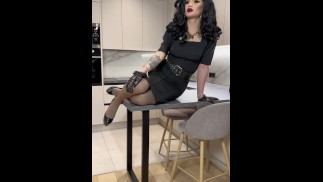DIRTY FANTASIES OF A LUSTING BRUNETTE MAID