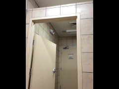 On the clock playing w my cock. Hope I don’t get caught!