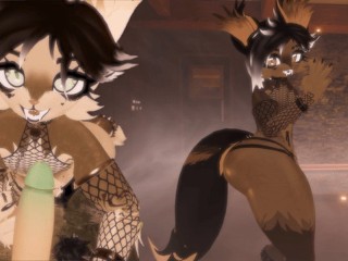 Horny Femboy Foxy couldn't Hold Back...