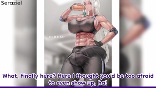 [Workout JOI] Futa Mirko Makes You Do Squats On Her Cock