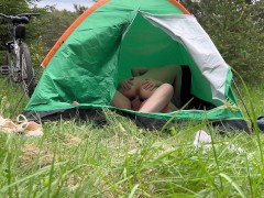 Секс Реальной Пары В Палаточном Лагере. Он Почти Кончил В Меня От Перевозбуждения - Screenshot 9 of 16 - Cowgirl Creampie