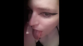 [POV] You make a video call with a horny trans girl