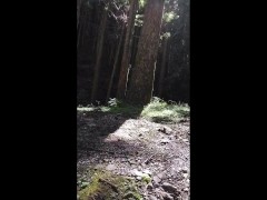 山の中に入って全裸～オ〇ニーして最後にご褒美もらいました💛