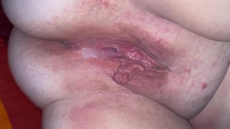 Gefüllter Full BBW Creampie
