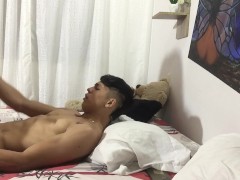 My stepsister comes home from work very horny, she sucks my penis and I fuck her