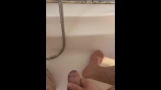 Cum hard in the shower