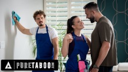 PURE TABOO 房屋清洁工 Alison Rey 与富有的客户调情 Will 在她丈夫面前噗噗