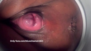 Primeiro clipe de prolapso vaginal Bluecheetah360 banheiro Playtime