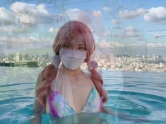 户外漏出，小嫩乳粉粉的，白虎紧紧包裹大鸡巴 - Screenshot 1 of 16 - 国产