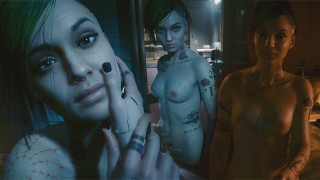 Cyberpunk 2077 Judy seksscène - Piramide Song seksscène [18+] Porno spel