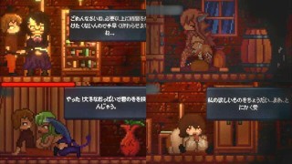 [#04 Hentai Game Drain Mansion. Succbus Pixel animation erotic game.