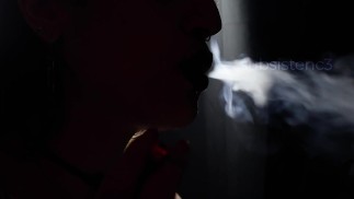 Exhaling in the shadows | Smoking Astrid
