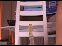 Dancing with a dildo between my legs