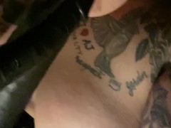 Horny white girl loves sucking dildos (for full video subscribe to my OnlyFans)