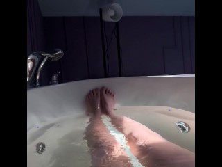 Big Legs in Bathroom