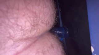 First time with my blue dildo