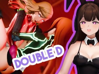 Bunny VTuber наблюдает за Shadow Puppets HENTAI