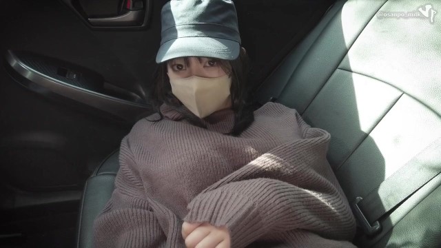 ドライブデート！山奥の車内でカーセックス。オマンコに吸い付いてくる肉棒に何度も絶頂。（日本人、素人、個人撮影）