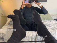 Sweaty after Running Nike Sockjob 😈 2/16