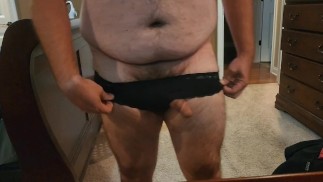 Trying on my boyfriends panties