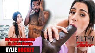 FilthyTaboo - Hungry For Cock Brunette Stepsister Rides My Dick Hard